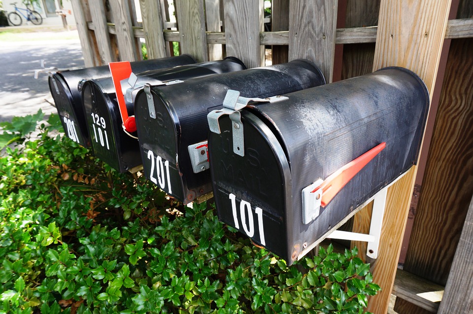 Flag Mail Letterbox Post Mailbox Postal Outdoor